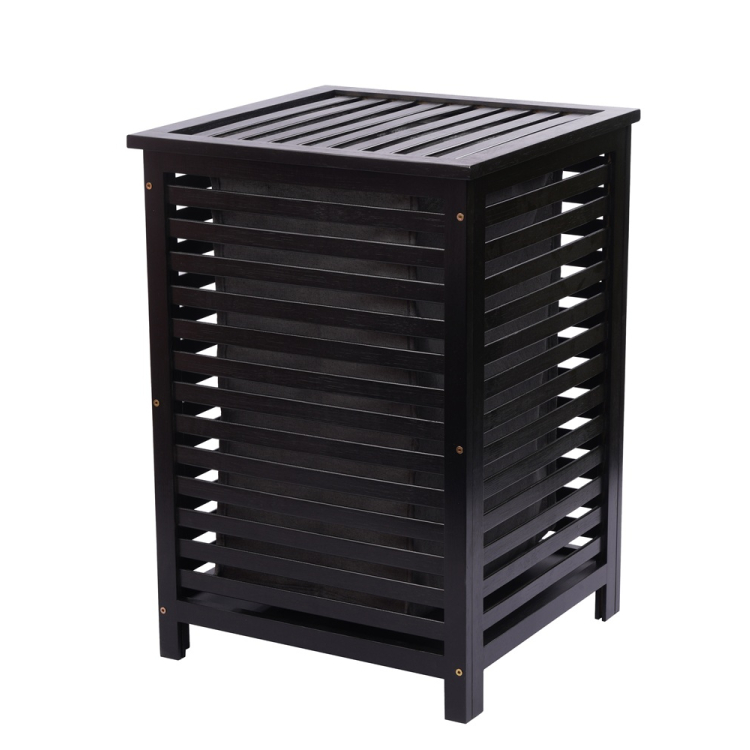 Kosz na pranie BAMBOO BLACK 40x40x60cm